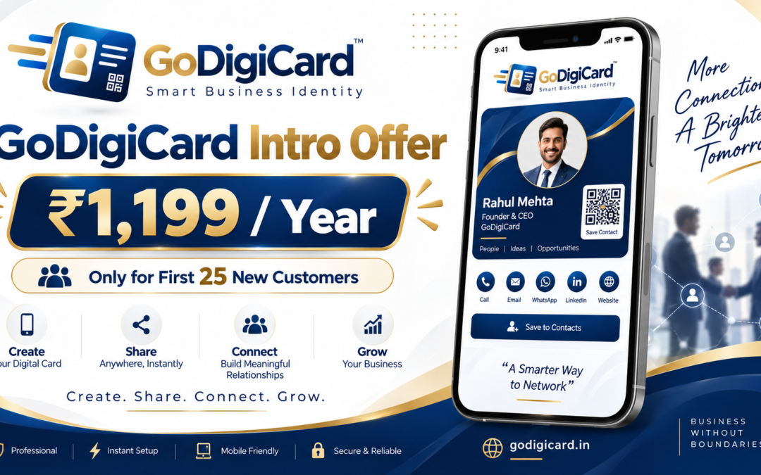 Go Digital with GoDigiCard – Introductory Offer at ₹1,199/Year