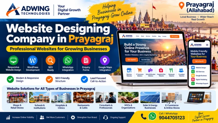 Website Designing Company in Prayagraj – Adwing Technologies