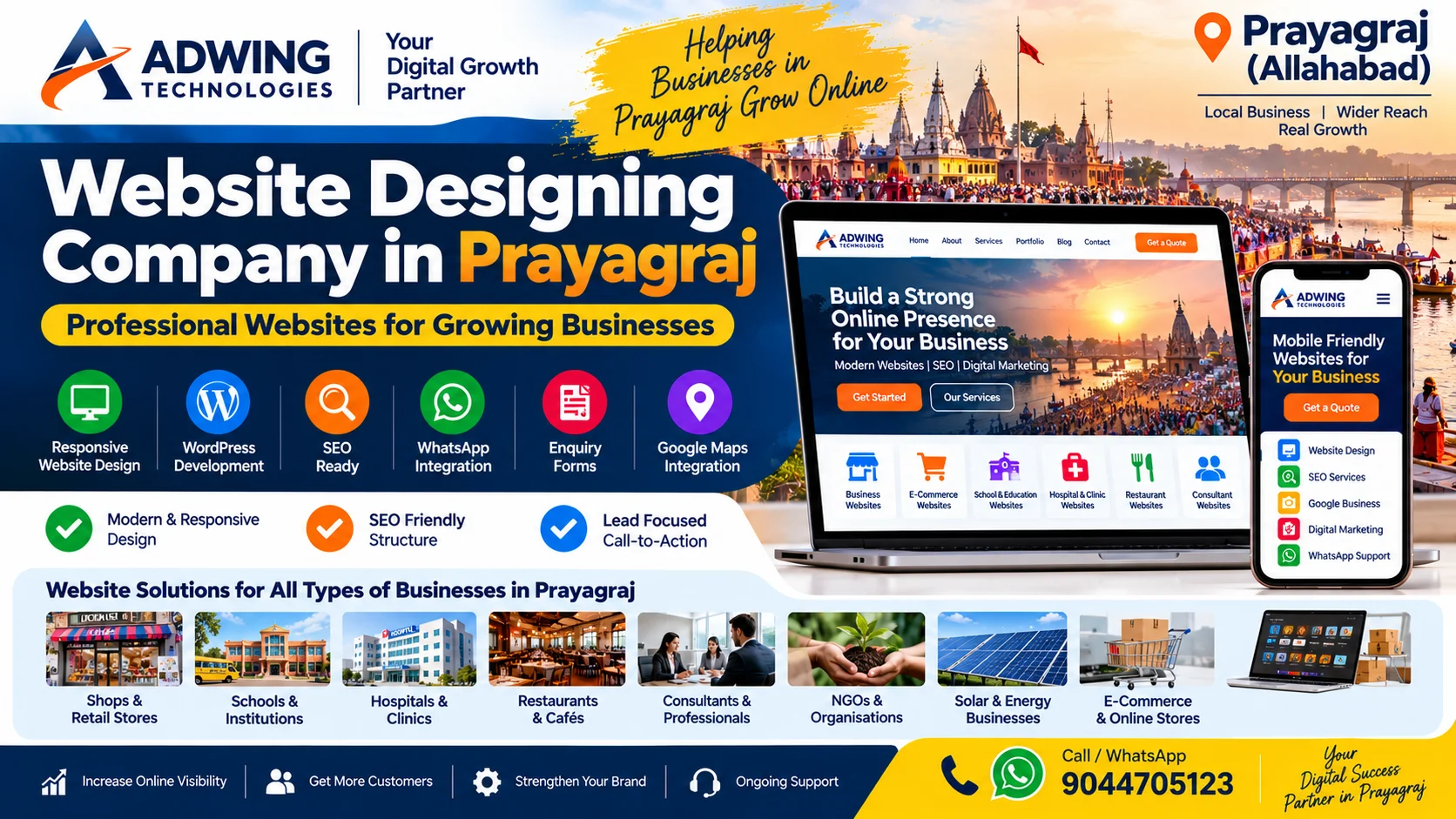Website Designing Company in Prayagraj – Adwing Technologies