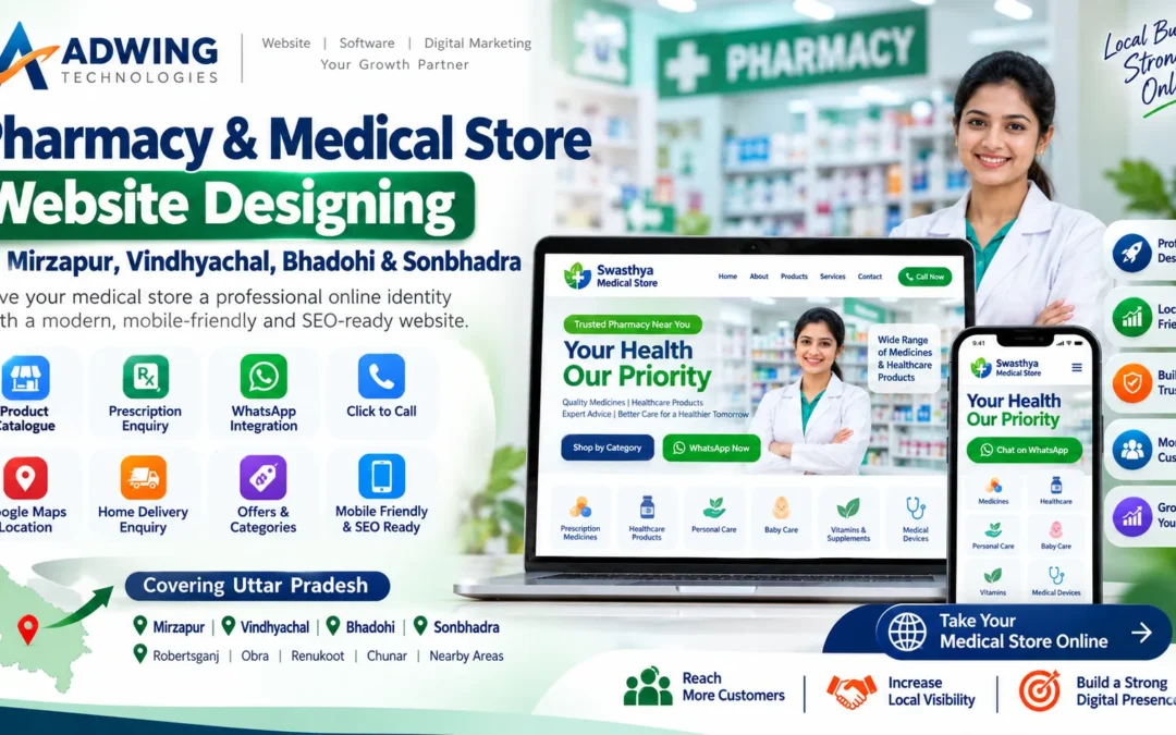 Pharmacy Website Designing in Mirzapur | Medical Store Website UP