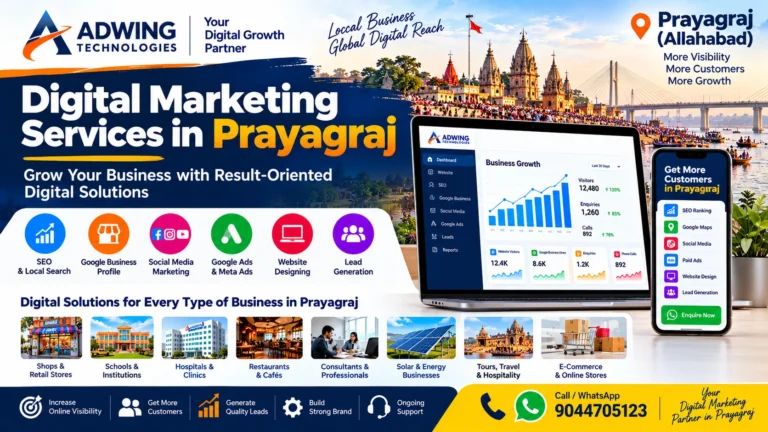 Digital Marketing Services in Prayagraj by Adwing Technologies